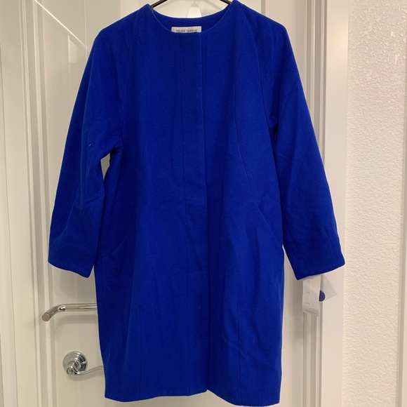 Wool/Cashmere Helene Berman coat for sale, Royal Blue - Picture 1 of 2